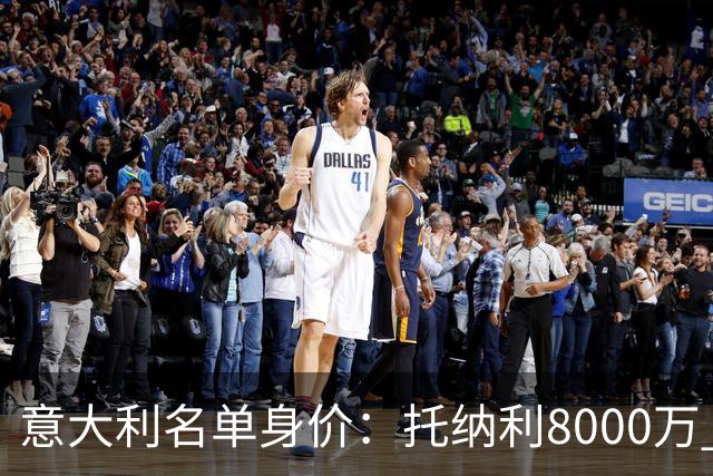 意大利名单身价：托纳利8000万 巴斯托尼6500万 仅10人超过3千万